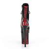 Pleaser - FLAMINGO1020FH Platform Boots, Pole dance shoes - Pole dance shoes - Black/Red Product image
